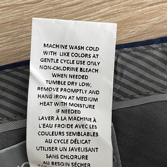 Michael Kors Passport Collection Men's 33x30 Dress Pants Classic Fit Navy NEW - Picture 10 of 10